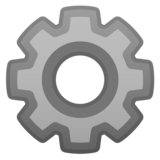 Gear on Google Noto Color Emoji Android 10.0