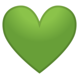 Green Heart on Google Noto Color Emoji Android 10.0