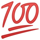 Hundred Points on Google Noto Color Emoji Android 10.0