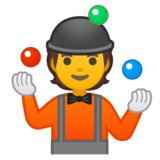 Person Juggling on Google Noto Color Emoji Android 10.0