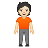 Person Standing: Light Skin Tone on Google Noto Color Emoji Android 10.0