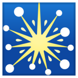 Sparkler on Google Noto Color Emoji Android 10.0 March 2020 Feature Drop