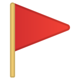 Triangular Flag on Google Noto Color Emoji Android 10.0 March 2020 Feature Drop