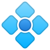 Diamond with a Dot on Google Noto Color Emoji Android 11.0