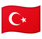 Flag: Turkey on Google Noto Color Emoji Android 11.0