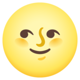 Full Moon Face on Google Noto Color Emoji Android 11.0