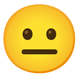 Neutral Face on Google Noto Color Emoji Android 11.0 December 2020 Feature Drop