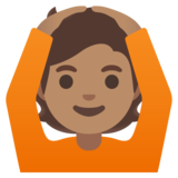 Person Gesturing OK: Medium Skin Tone on Google Noto Color Emoji Android 11.0 December 2020 Feature Drop