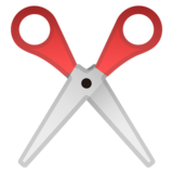 Scissors on Google Noto Color Emoji Android 11.0 December 2020 Feature Drop