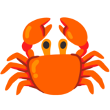 Crab on Google Noto Color Emoji Android 12.0