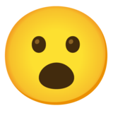 Face with Open Mouth on Google Noto Color Emoji Android 12.0