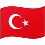 Flag: Turkey on Google Noto Color Emoji Android 12.0