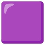 Purple Square on Google Noto Color Emoji Android 12.0