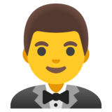 Man in Tuxedo on Google Noto Color Emoji Android 12.0