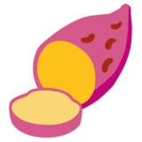 Roasted Sweet Potato on Google Noto Color Emoji Android 12.0