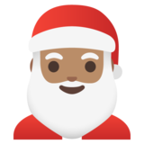 Santa Claus: Medium Skin Tone on Google Noto Color Emoji Android 12.0