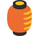 Red Paper Lantern on Google Noto Color Emoji Android 5.0