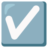 Check Box with Check on Google Noto Color Emoji Android 12L