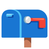 Closed Mailbox with Lowered Flag on Google Noto Color Emoji Android 12L