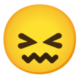 Confounded Face on Google Noto Color Emoji Android 12L