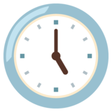 Five O’Clock on Google Noto Color Emoji Android 12L