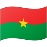 Flag: Burkina Faso on Google Noto Color Emoji Android 12L