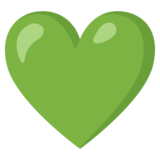 Green Heart on Google Noto Color Emoji Android 12L