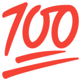 Hundred Points on Google Noto Color Emoji Android 12L