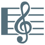 Musical Score on Google Noto Color Emoji Android 12L