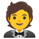 Person in Tuxedo on Google Noto Color Emoji Android 12L