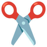 Scissors on Google Noto Color Emoji Android 12L