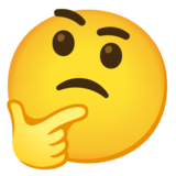 Thinking Face on Google Noto Color Emoji Android 12L
