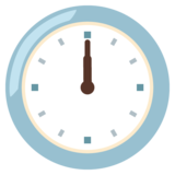 Twelve O’Clock on Google Noto Color Emoji Android 12L
