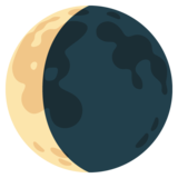 Waning Crescent Moon on Google Noto Color Emoji Android 12L