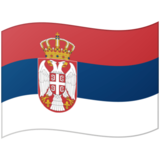 Flag: Serbia on Google Noto Color Emoji 15.0