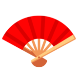Folding Hand Fan on Google Noto Color Emoji 15.0