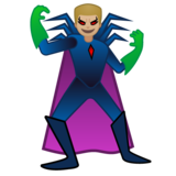 Man Supervillain: Medium-Light Skin Tone on Google Noto Color Emoji 15.0