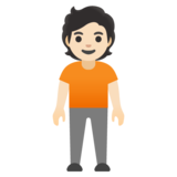 Person Standing: Light Skin Tone on Google Noto Color Emoji 15.0