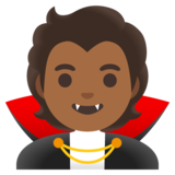 Vampire: Medium-Dark Skin Tone on Google Noto Color Emoji 15.0