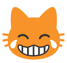 Cat with Tears of Joy on Google Noto Color Emoji Android 6.0.1