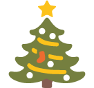 Christmas Tree on Google Noto Color Emoji Android 6.0.1