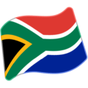 Flag: South Africa on Google Noto Color Emoji Android 6.0.1