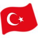 Flag: Turkey on Google Noto Color Emoji Android 6.0.1