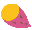 Roasted Sweet Potato on Google Noto Color Emoji Android 6.0.1