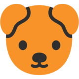 Dog Face on Google Noto Color Emoji Android 7.0