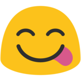Face Savoring Food on Google Noto Color Emoji Android 7.0