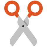 Scissors on Google Noto Color Emoji Android 7.1
