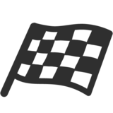 Chequered Flag on Google Noto Color Emoji Android 7.1
