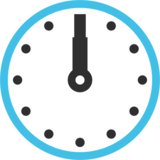 Twelve O’Clock on Google Noto Color Emoji Android 7.1