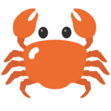 Crab on Google Noto Color Emoji Android 7.1